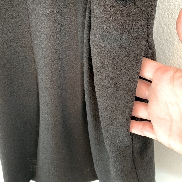 MinkPink Moonshine Striped Wrap Front Romper w/ Pockets Black & White Sz Medium - Picture 5 of 11